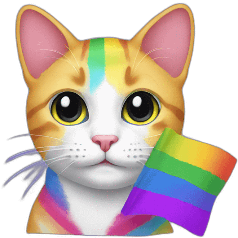 LGBT flag cat emoji