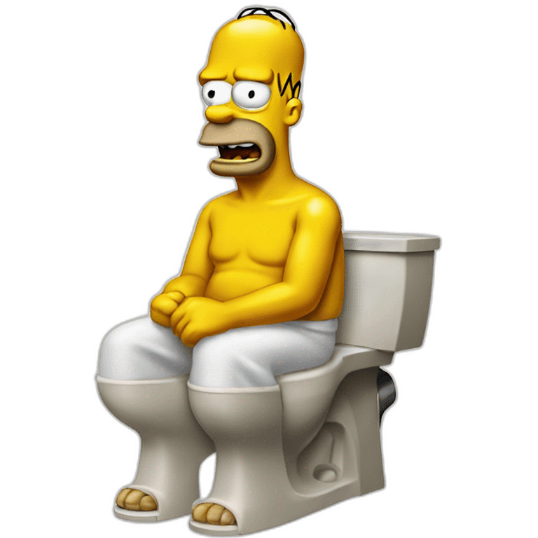 Homer sit toilette emoji