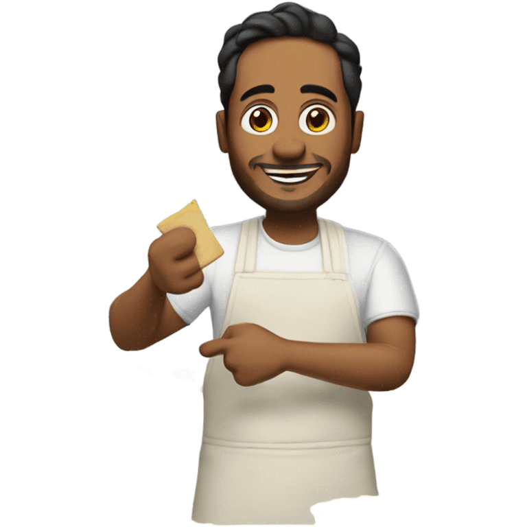 Miguel making quiche emoji