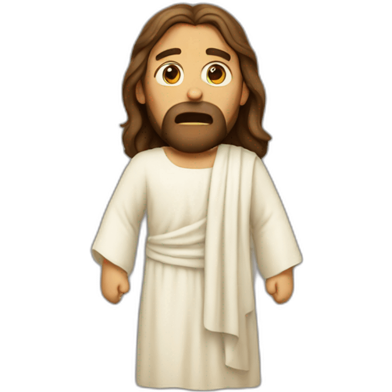 Jesus shocked emoji