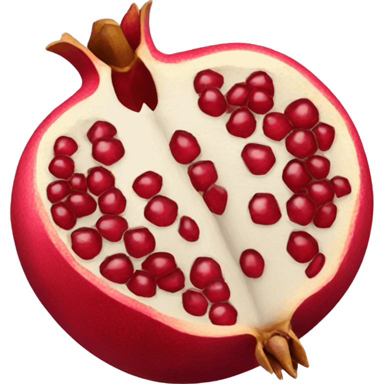 Pomegranate open  emoji