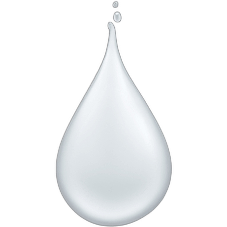 Drops of White viscous liquid emoji