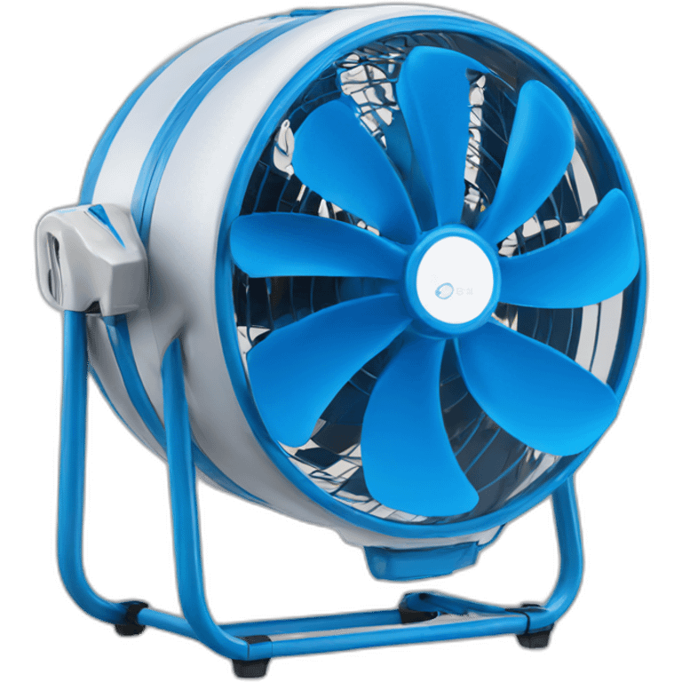 Ventilador azul emoji