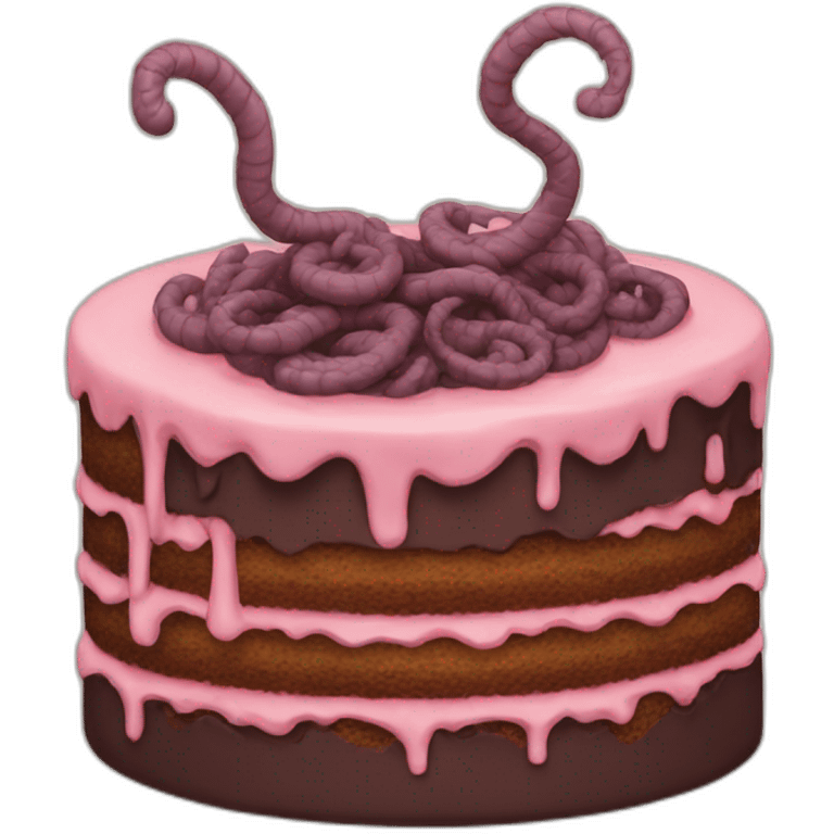 Cake of worms emoji