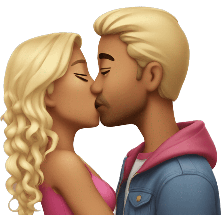 Big cute kiss emoji