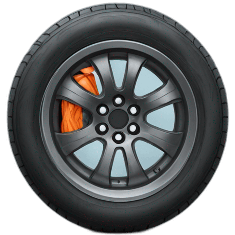 Sport car tire emoji