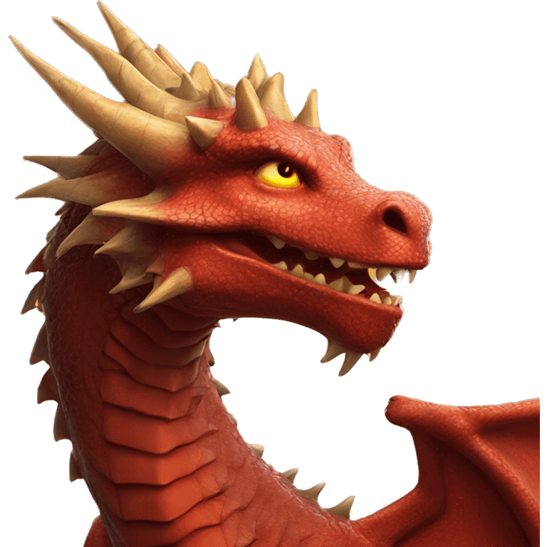 Sunfyre the dragon from house of the dragon. He is gold  emoji