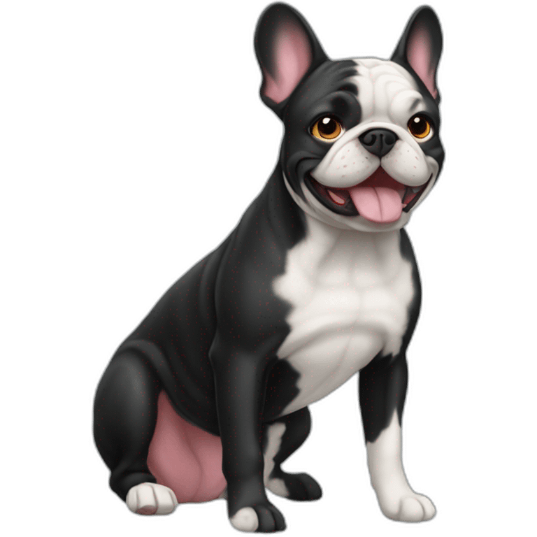 Bouledogue black emoji