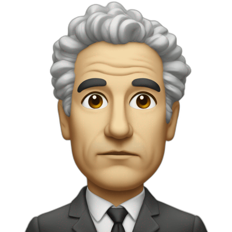 Aldo Moro with a thinking bubble emoji