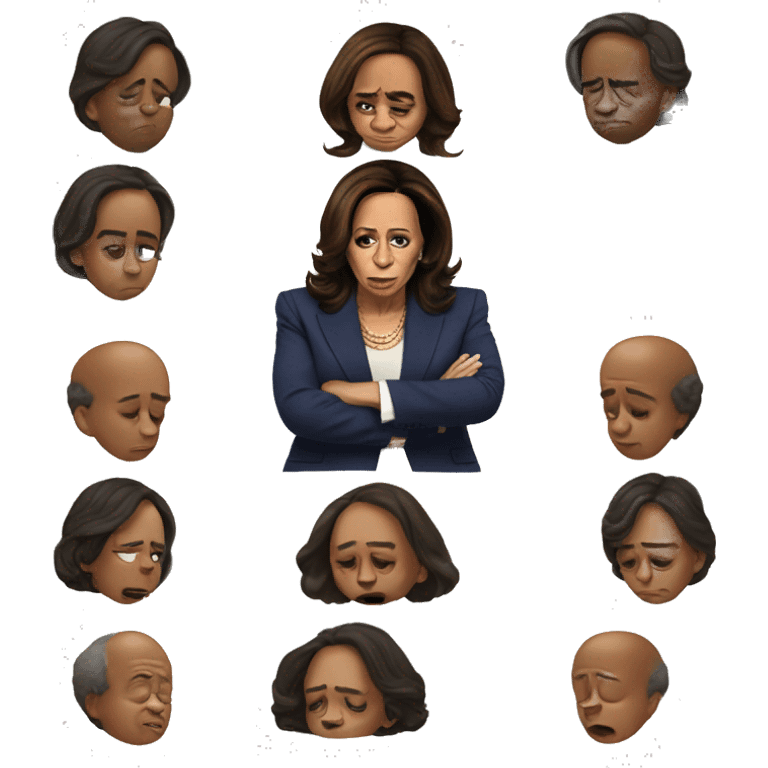 kamala harris sad at trump winning emoji