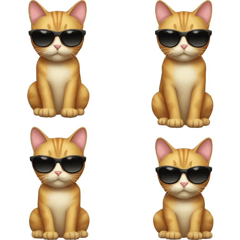 Cat with sunglasses emoji