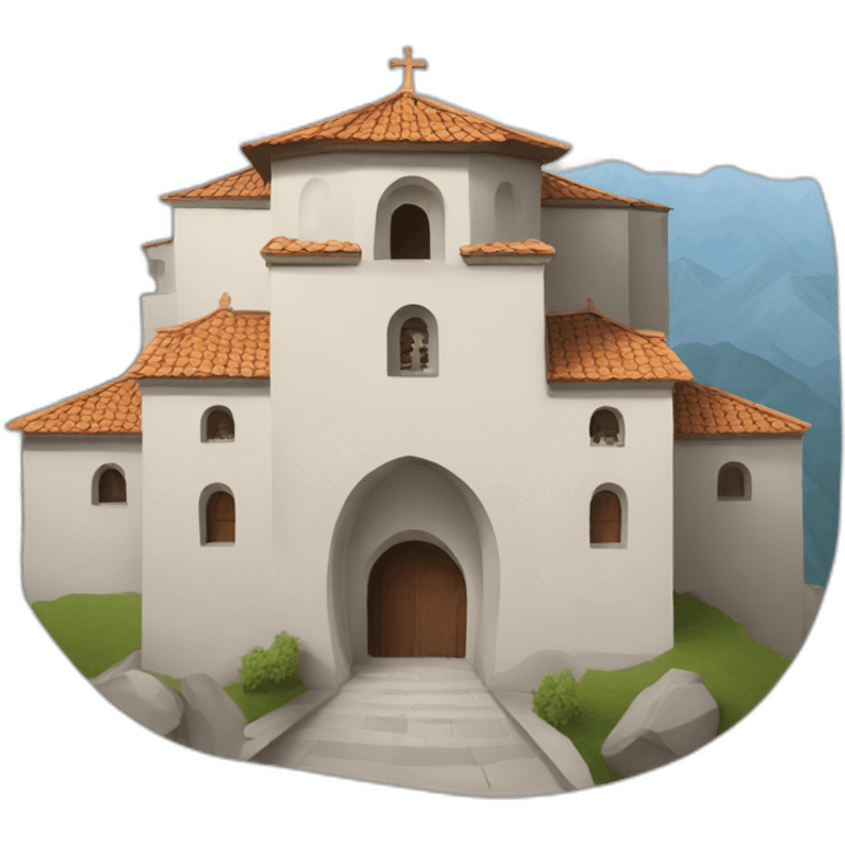 monastery in moumtain emoji