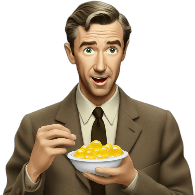 Jimmy Stewart Eating Jelly emoji