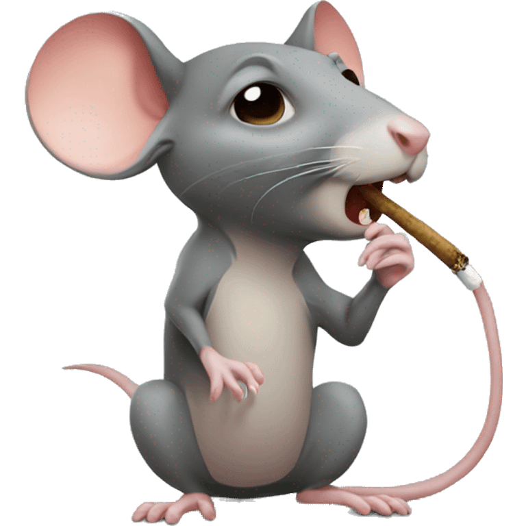 rat smoking  emoji