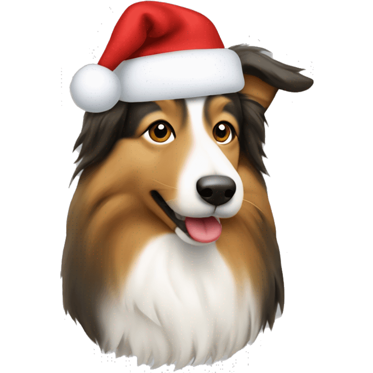 Shetland Sheepdog Christmas  emoji