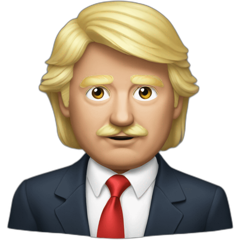 trump holding lukashenko emoji