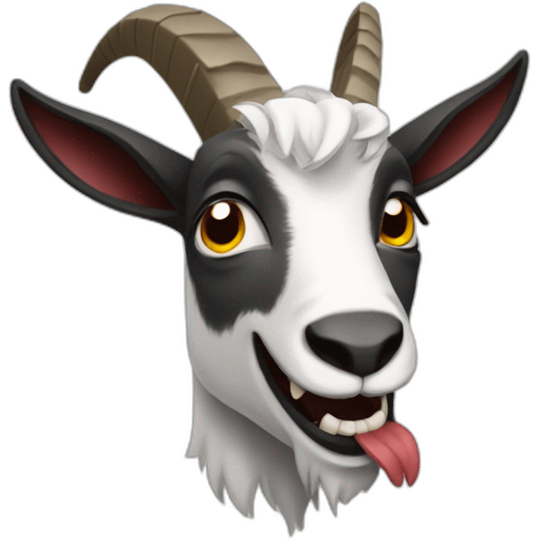 Goat with fangs emoji