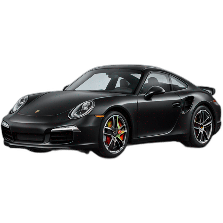 Porshe black car emoji