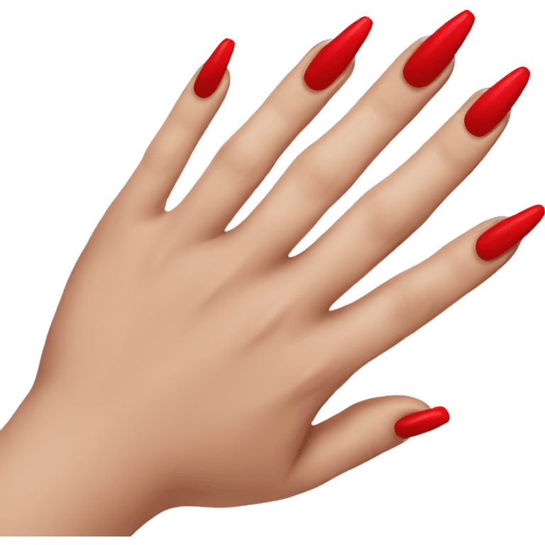 Red nails emoji