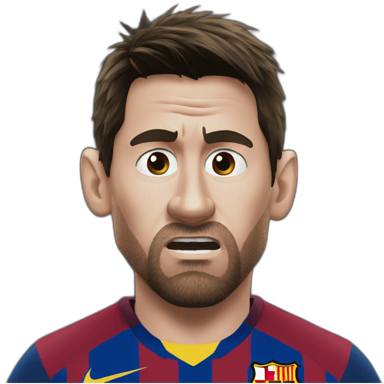 Angry Messi emoji