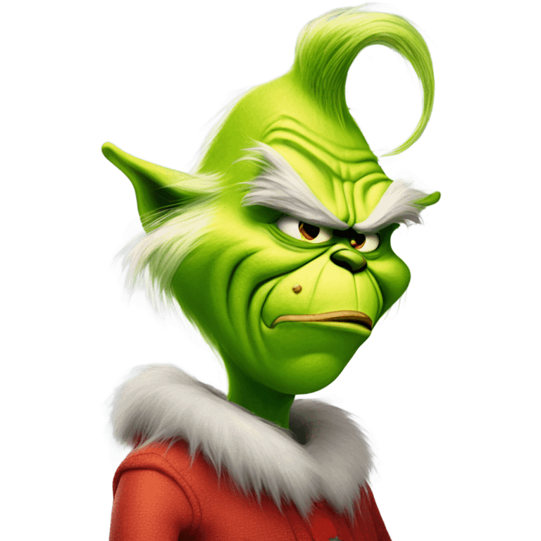 Funny mean grinch emoji