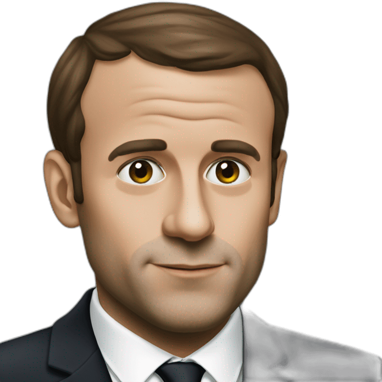 Macron smoking weed emoji