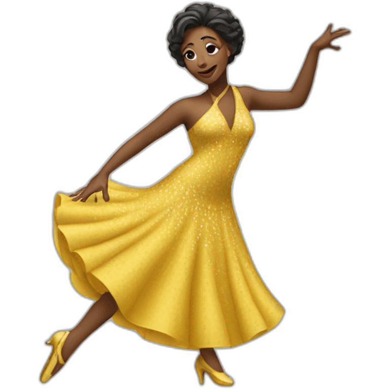 Une danseuse de jazz emoji