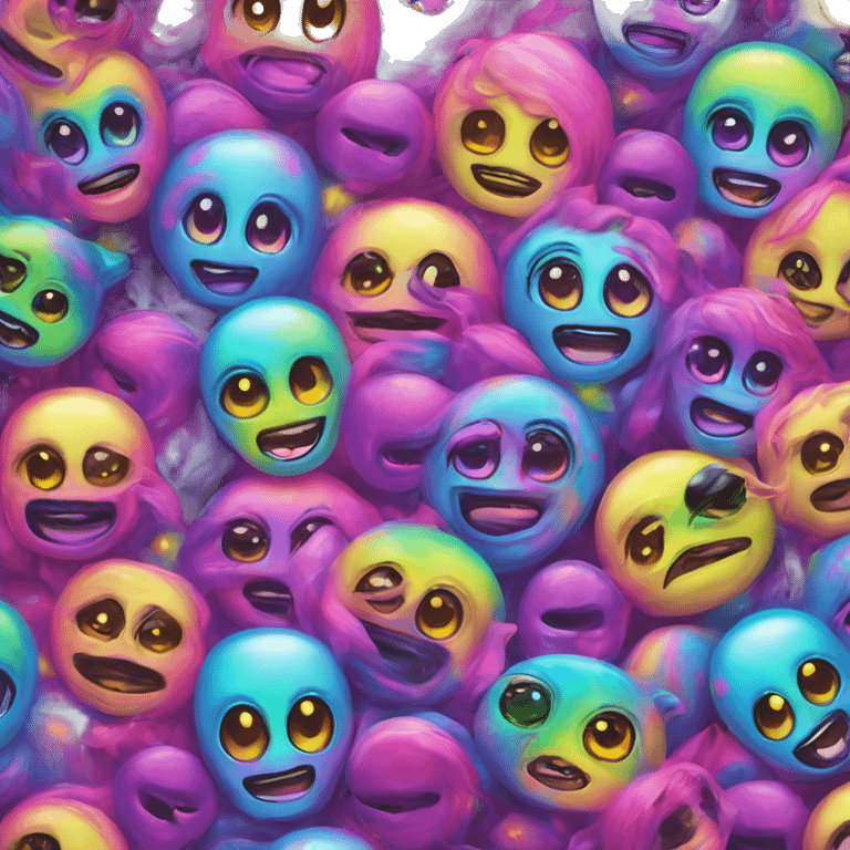 lisa frank alien emoji