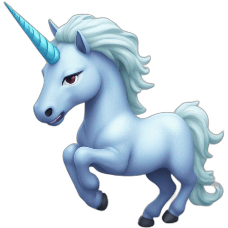 Licorne qui dabe emoji