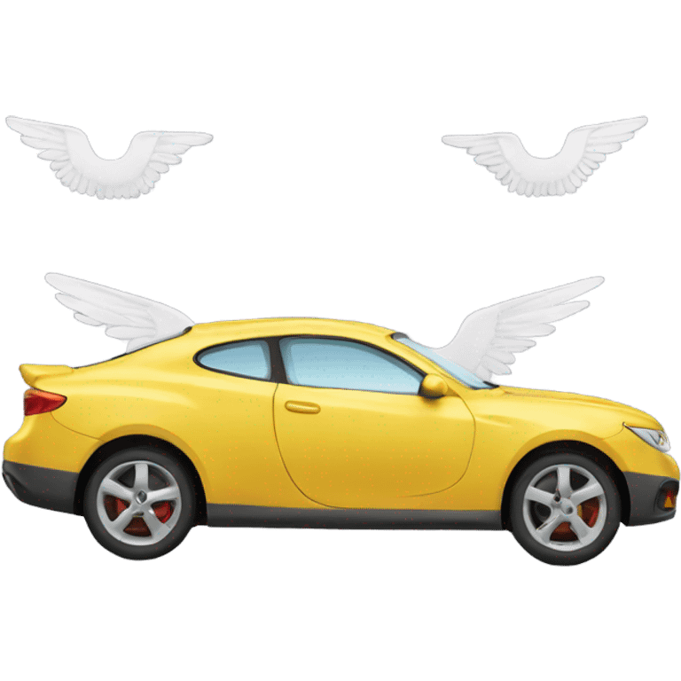 Car with wings emoji