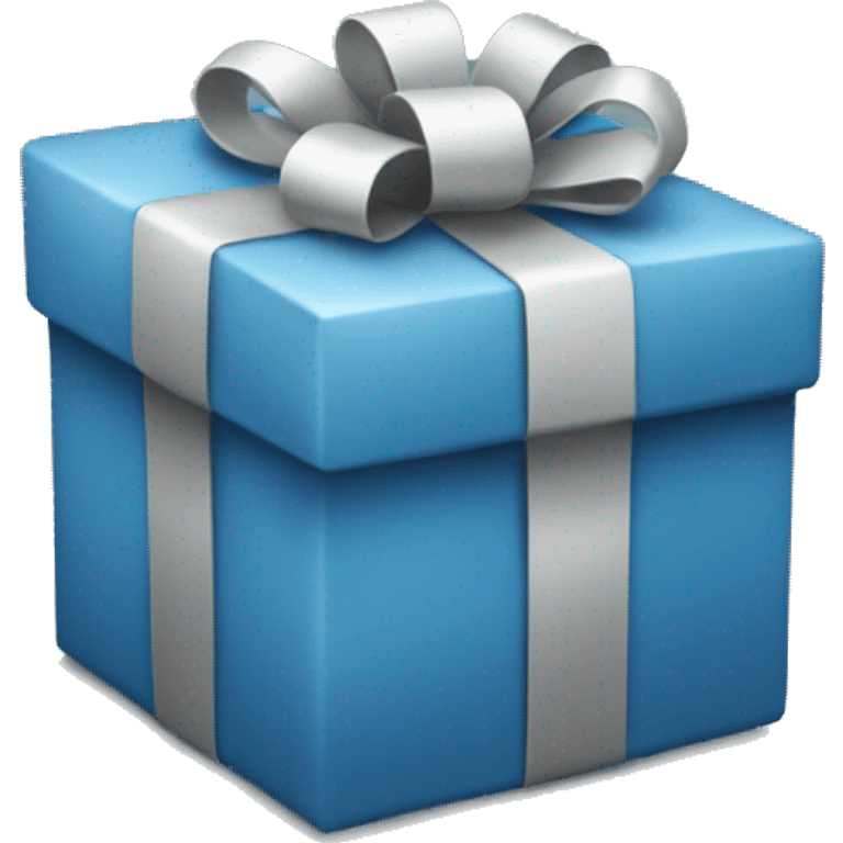 Blue-grey-Christmas-present  emoji