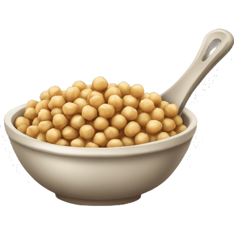 a bowl of chickpeas emoji