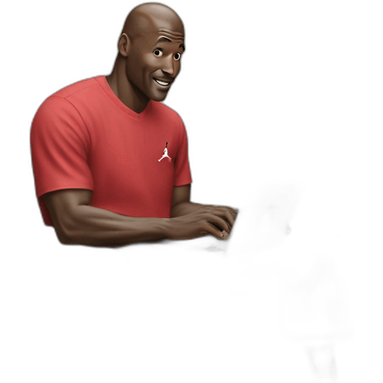 michael jordan working remote emoji