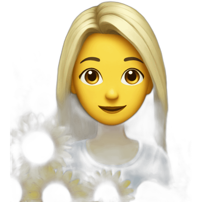 Sunflower lady emoji