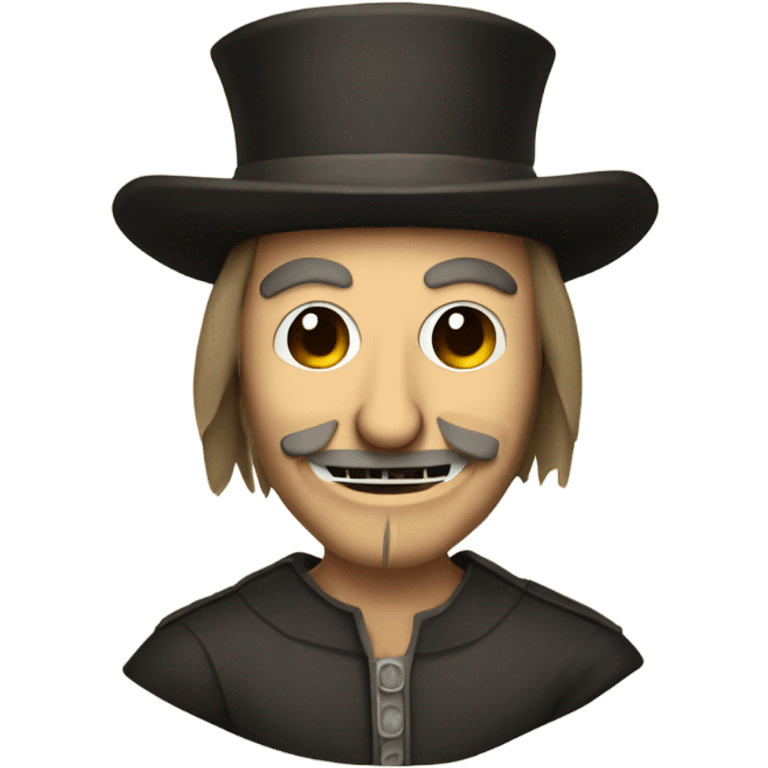 Guy fawkes with rat’s ears  emoji