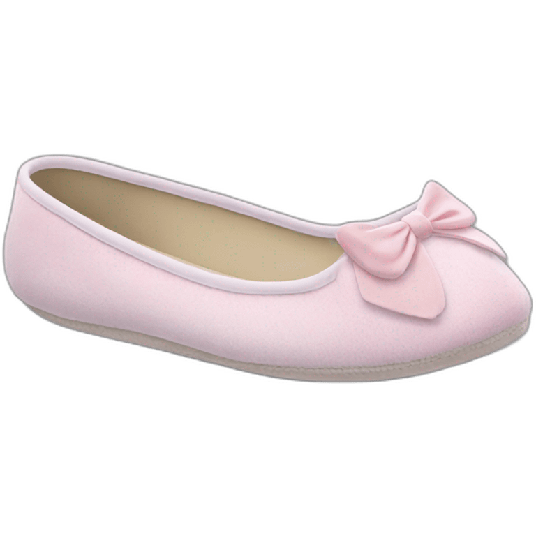 chausson ballerine isotoner emoji