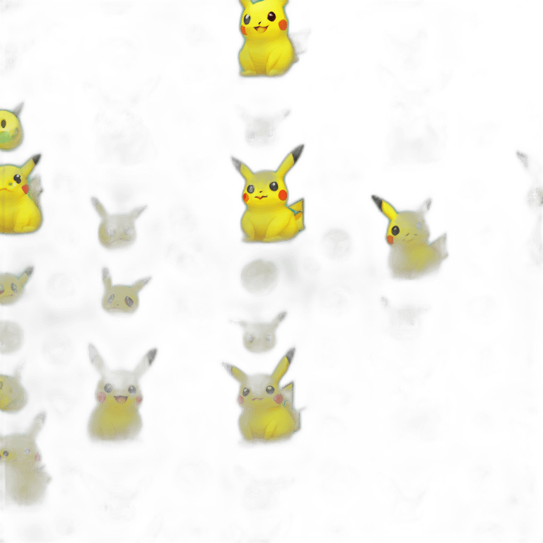 pikachu vert fluo emoji