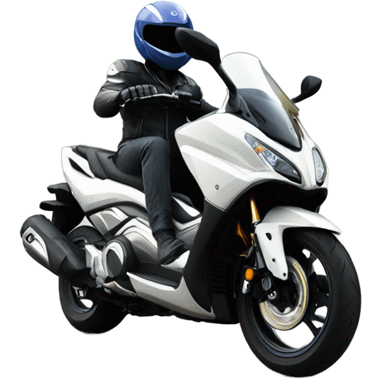 Stitch driving yamaha tmax 2012  emoji