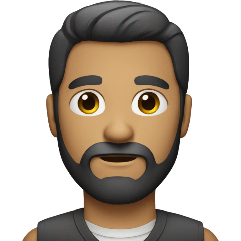 serious man with beard emoji