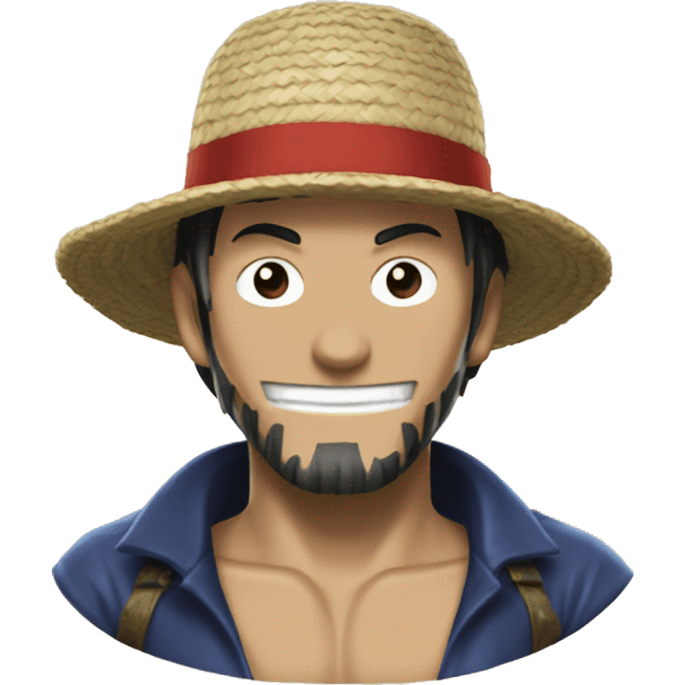 Chapéu de palha de one piece  emoji