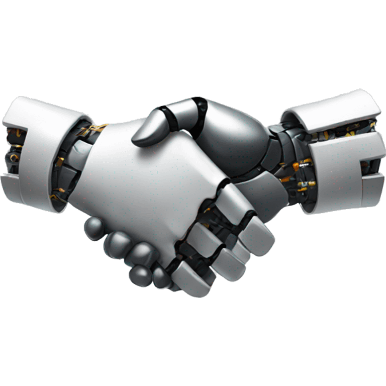 human handshake robot emoji