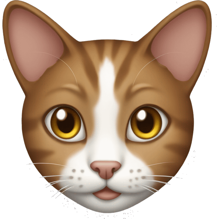 brown and white cat emoji