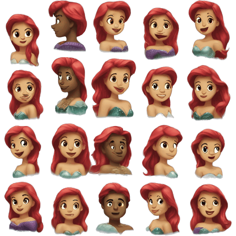 The little mermaid emoji