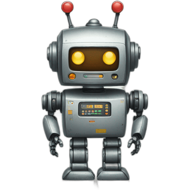 robot from the 80s emoji