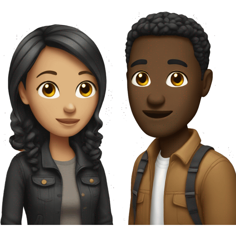 interracial couple emoji