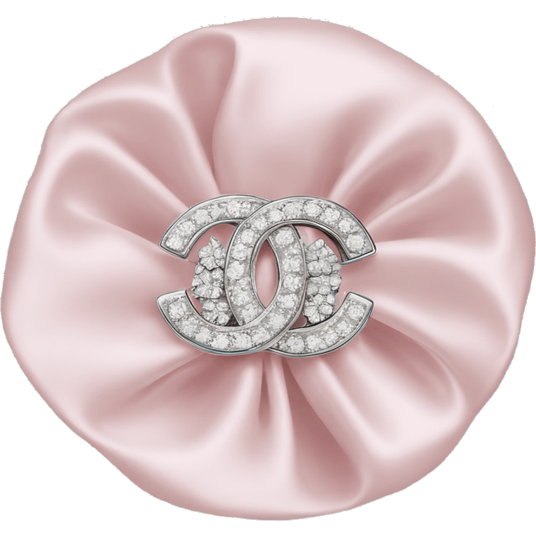 light pink chanel brooch with diamonds  emoji