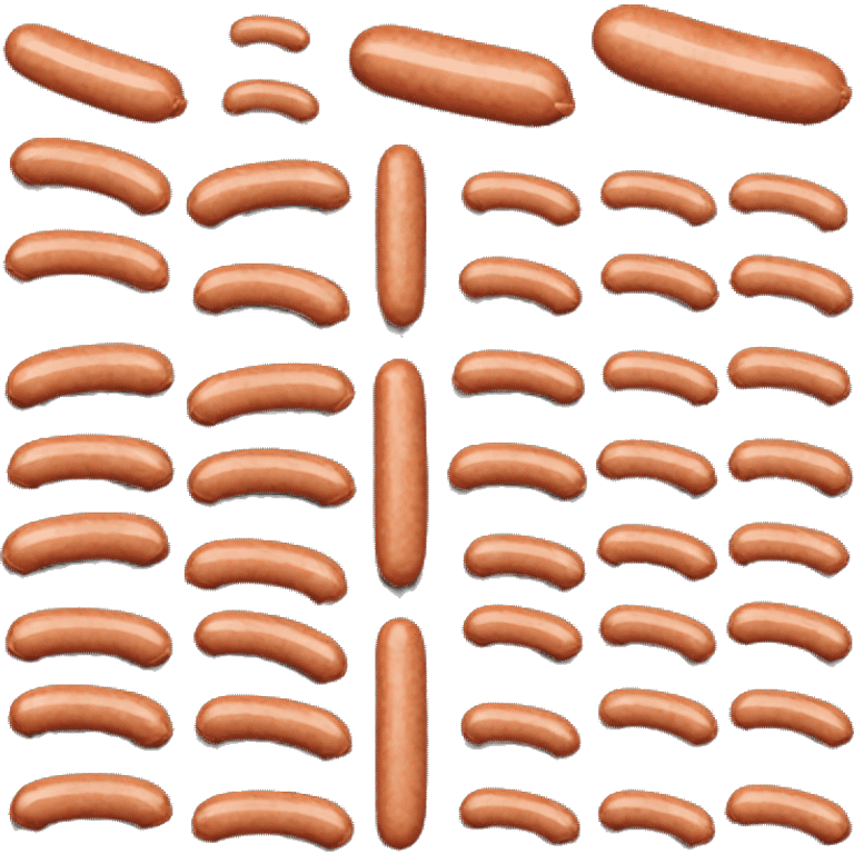 Appetizing sausage emoji