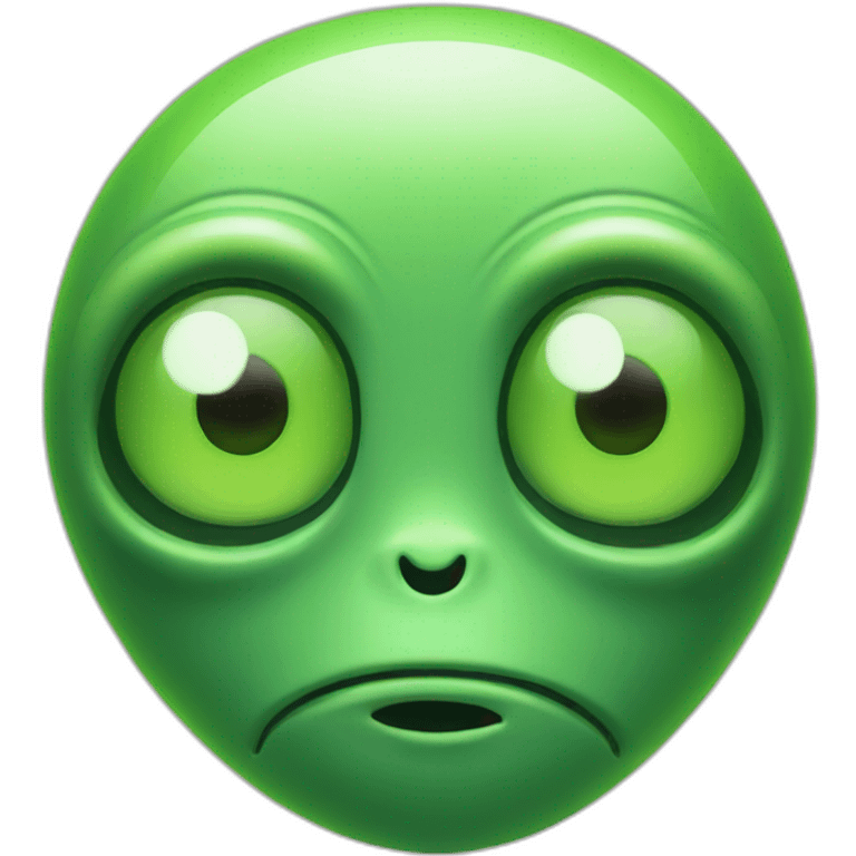 green alien face emoji