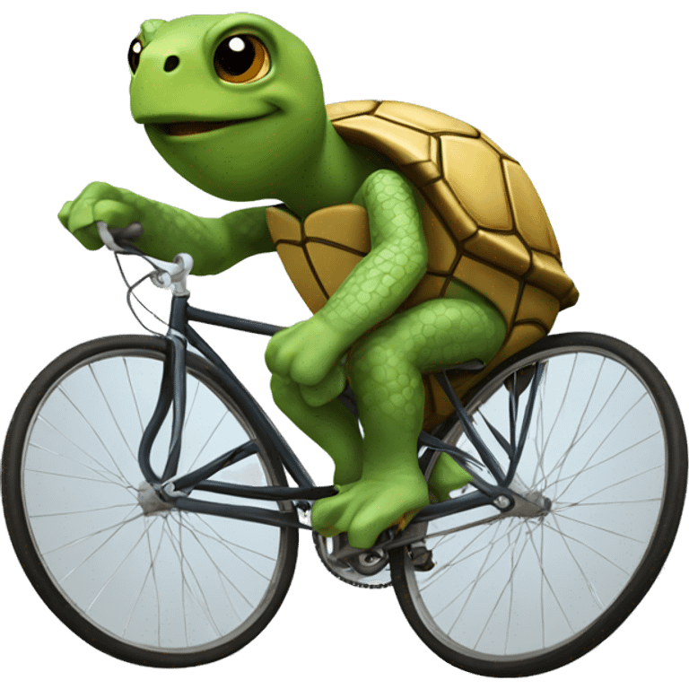 bike polo Turtle  emoji