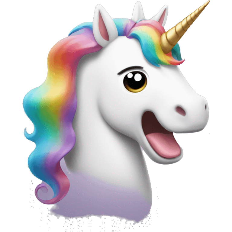 Unicorn pooping ￼ emoji